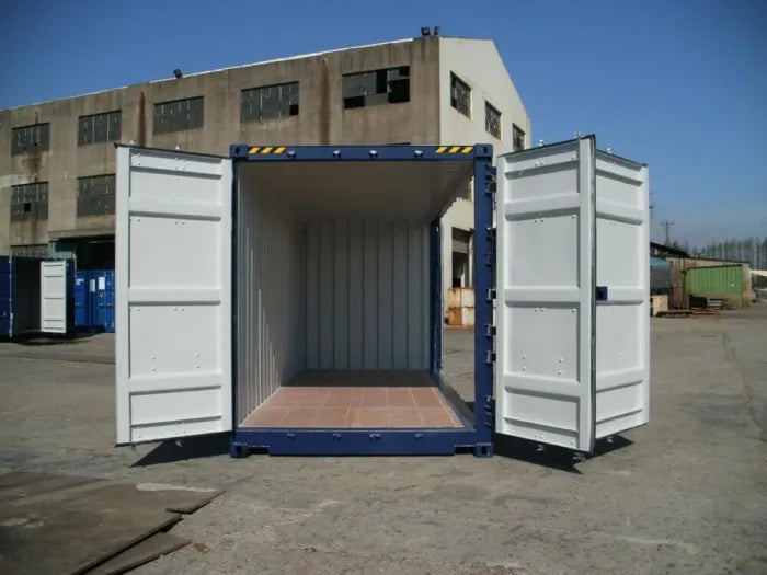 20-Fuß-Versandcontainer mit seitlicher Öffnung – gebraucht